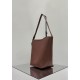 THE ROW Medium Park Leather Bucket Bag - Brick Red
