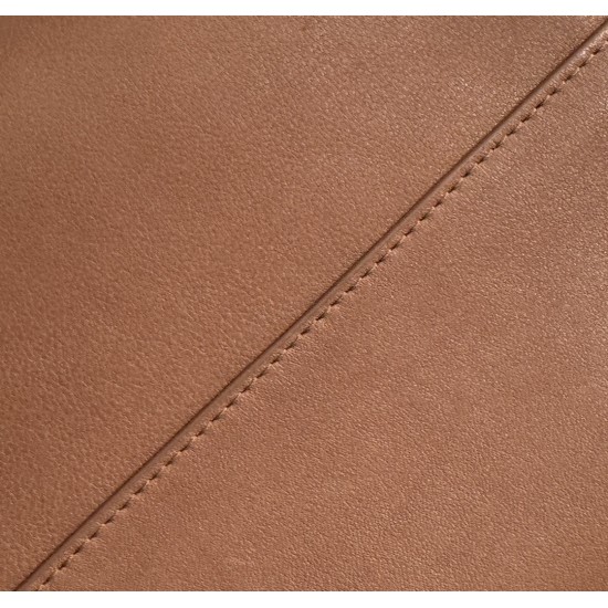 THE ROW Medium Park Leather Bucket Bag - Brick Red