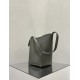THE ROW Medium Park Leather Bucket Bag - Dark Grey