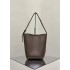 THE ROW Medium Park Leather Bucket Bag - Espresso Dark Brown