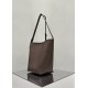 THE ROW Medium Park Leather Bucket Bag - Espresso Dark Brown