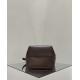 THE ROW Medium Park Leather Bucket Bag - Espresso Dark Brown