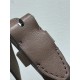 THE ROW Medium Park Leather Bucket Bag - Espresso Dark Brown