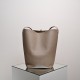 THE ROW Large N/S Park Tote Leather Bucket Bag - Ivory