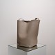 THE ROW Large N/S Park Tote Leather Bucket Bag - Ivory