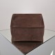 THE ROW Medium N/S Park Tote in Suede - Cacao Dark Brown