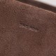 THE ROW Medium N/S Park Tote in Suede - Cacao Dark Brown