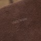 THE ROW Small N/S Park Tote in Suede - Cacao Dark Brown