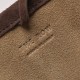 THE ROW Small N/S Park Tote in Suede - Cacao Dark Brown