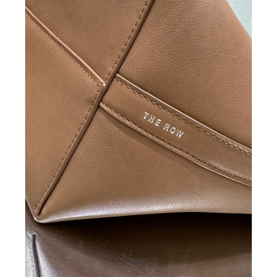 THE ROW Medium Park Leather Bucket Bag - Tan