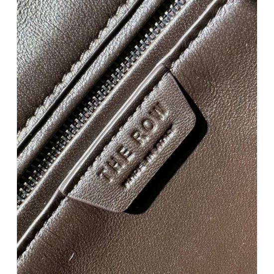 THE ROW Medium Park Leather Bucket Bag - Tan