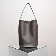THE ROW Large N/S Park Tote Leather Bucket Bag - Taupe