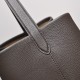 THE ROW Large N/S Park Tote Leather Bucket Bag - Taupe
