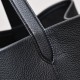 THE ROW Large N/S Park Tote Leather Bucket Bag - Black