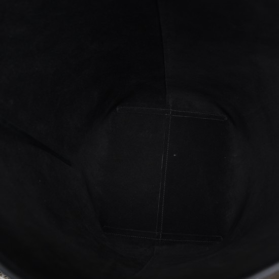 THE ROW Large N/S Park Tote Leather Bucket Bag - Black