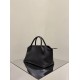 THE ROW Terrasse Bauletto Grainy Calfskin Bag - Black