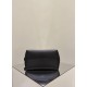 THE ROW Terrasse Bauletto Grainy Calfskin Bag - Black
