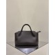 THE ROW Terrasse Bauletto Grainy Calfskin Bag - Dark Brown
