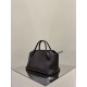 THE ROW Terrasse Bauletto Grainy Calfskin Bag - Dark Brown