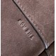 THE ROW Terrasse Smooth Saddle Leather Bag - Ebony Brown
