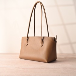 THE ROW Terrasse Smooth Saddle Leather Bag - Mustard