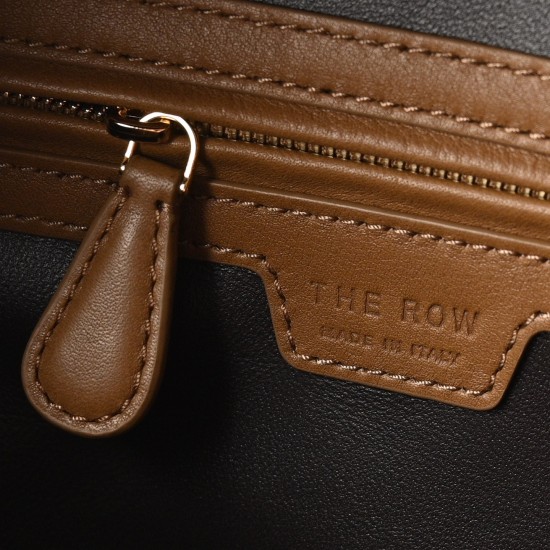 THE ROW Terrasse Smooth Saddle Leather Bag - Mustard