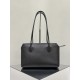 THE ROW Terrasse Smooth Saddle Leather Bag - Black