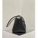 THE ROW Terrasse Smooth Saddle Leather Bag - Black