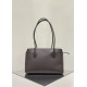 THE ROW Terrasse Smooth Saddle Leather Bag - Dark Brown