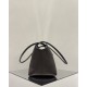 THE ROW Terrasse Smooth Saddle Leather Bag - Dark Brown