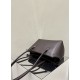 THE ROW Terrasse Smooth Saddle Leather Bag - Dark Brown