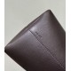 THE ROW Terrasse Smooth Saddle Leather Bag - Dark Brown