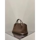 THE ROW Terrasse Bauletto Grainy Calfskin Bag - Tawny Brown