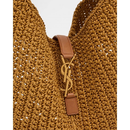 Saint Laurent Bea YSL Tote Bag in Cord and Leather