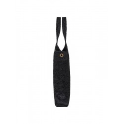Saint Laurent Icare Tote Bag in Raffia- Black