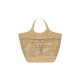 Saint Laurent Icare Tote Bag in Raffia- Naturel And Brown Gold