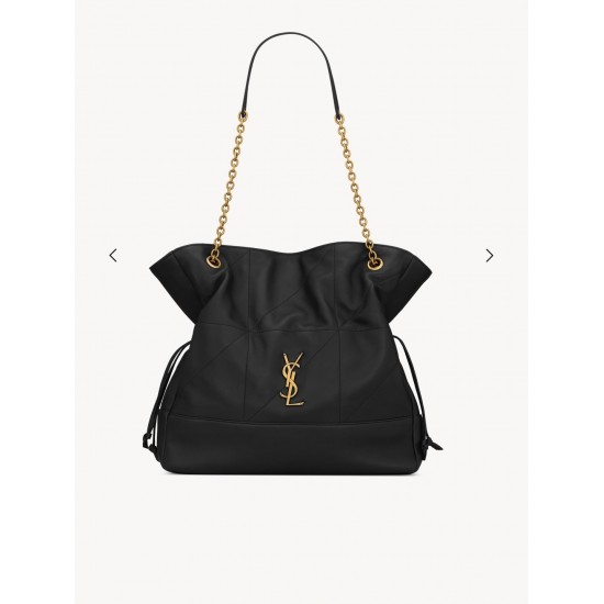 Saint Laurent Jamie 4.3 Large Pochon Bag – Black Lambskin, Underarm Shoulder Bag