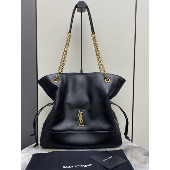Saint Laurent Jamie 4.3 Large Pochon Bag – Black Lambskin, Underarm Shoulder Bag