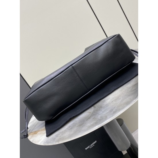 Saint Laurent Jamie 4.3 Large Pochon Bag – Black Lambskin, Underarm Shoulder Bag
