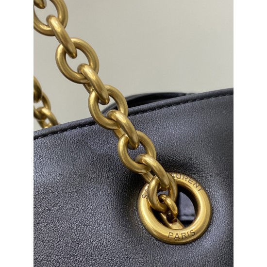 Saint Laurent Jamie 4.3 Large Pochon Bag – Black Lambskin, Underarm Shoulder Bag
