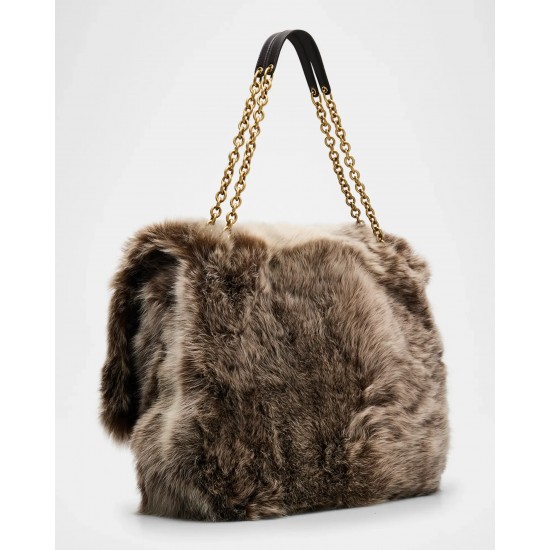 Saint Laurent Jamie 4.3 Large YSL Shearling Shoulder Bag Saint Laurent Jamie 4.3 Large YSL Shearling Shoulder Bag