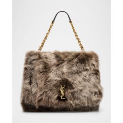 Saint Laurent Jamie 4.3 Large YSL Shearling Shoulder Bag