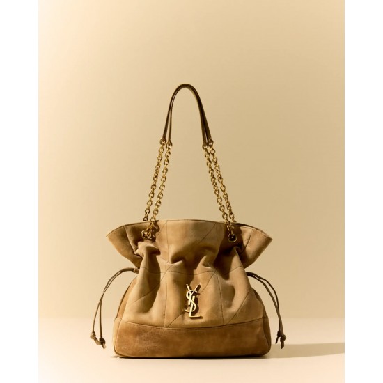Saint Laurent Jamie 4.3 Medium Drawstring Suede Shoulder Bag