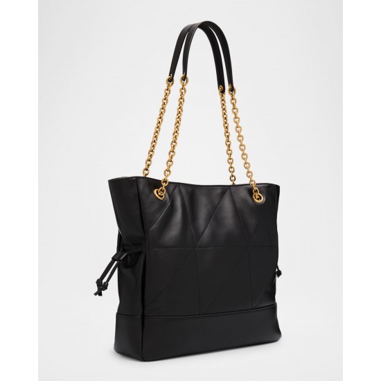 Saint Laurent Jamie 4.3 Small YSL Tote Bag in Quilted Leather Noir