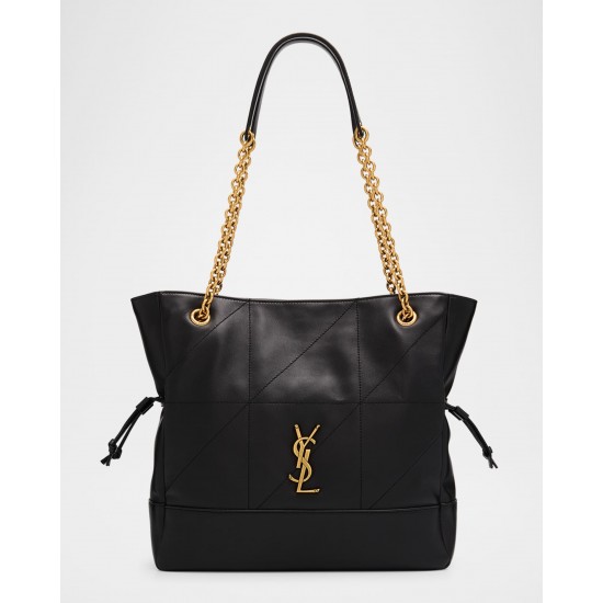 Saint Laurent Jamie 4.3 Small YSL Tote Bag in Quilted Leather Noir