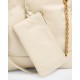 Saint Laurent Jamie 4.3 Small YSL Tote Bag in Quilted Leather Biancocrem