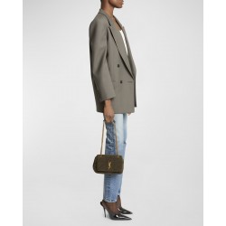 Saint Laurent Jamie Small YSL Shoulder Bag in Lamb Shearling Fur