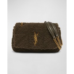 Saint Laurent Jamie Small YSL Shoulder Bag in Lamb Shearling Fur