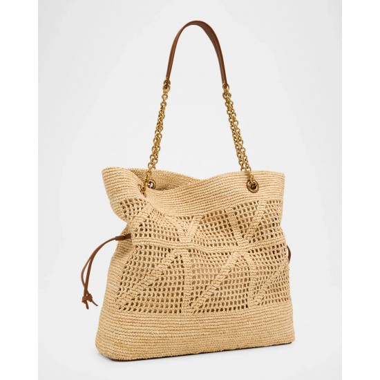 HandbagsTotes Saint Laurent Jamie YSL Shopper Tote Bag in Woven Raffia