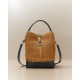 Saint Laurent Le 37 YSL Bucket Bag in Raffia and Leather Saint Laurent Le 37 YSL Bucket Bag in Raffia and Leather